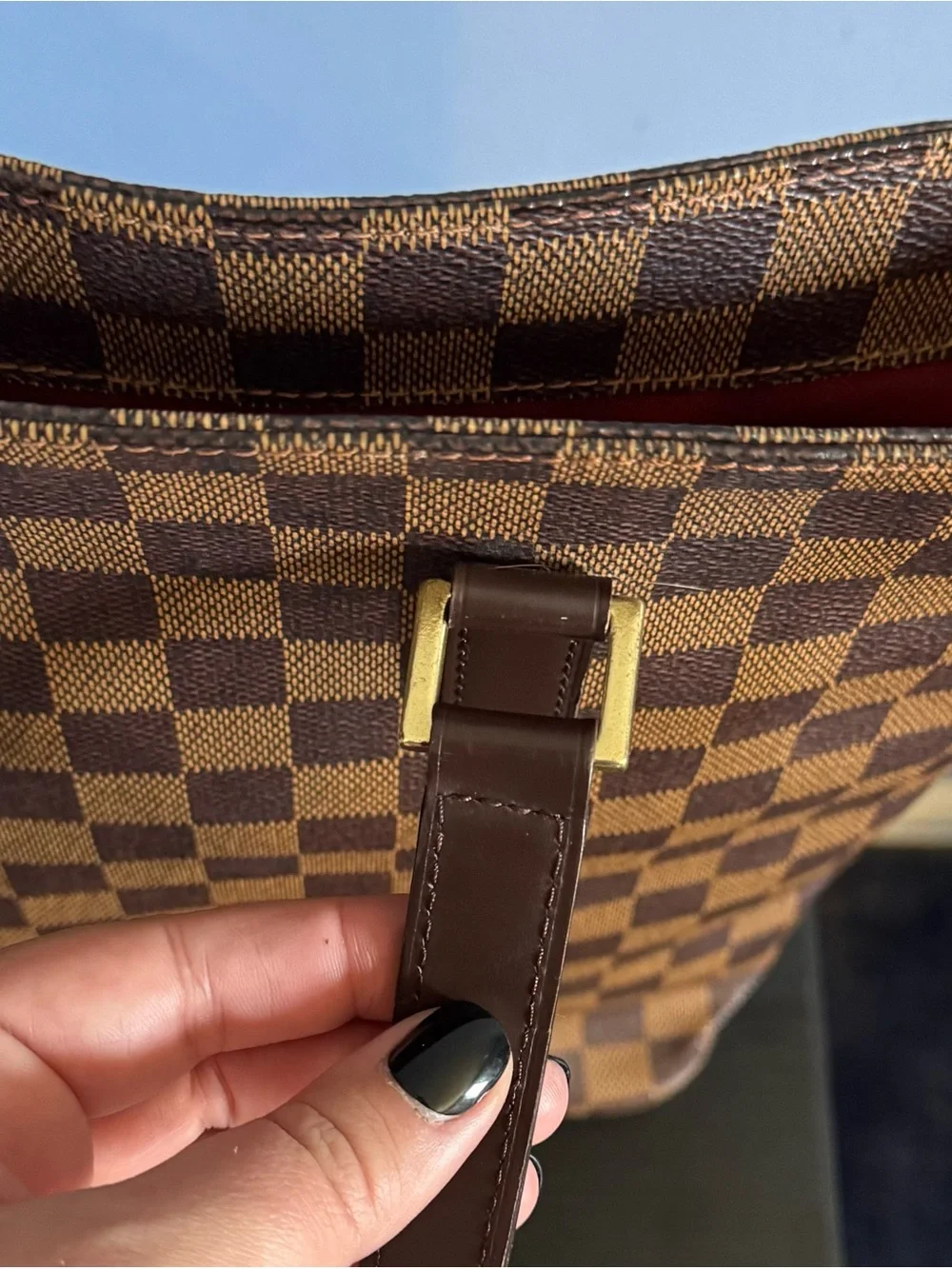 Louis Vuitton Damier Ebene canvas tote bag - Picture 3 of 6